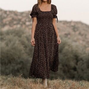 Rylee + Cru Dallas Dress Dark Floral